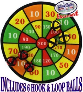 Kids Dart Board Game with 8 Balls Using Hook-and-Loop Fasteners Safe for Kids 